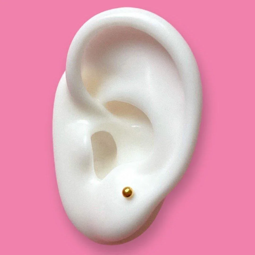 3 mm Dot Flat Back Stud - Titanium - Image 8