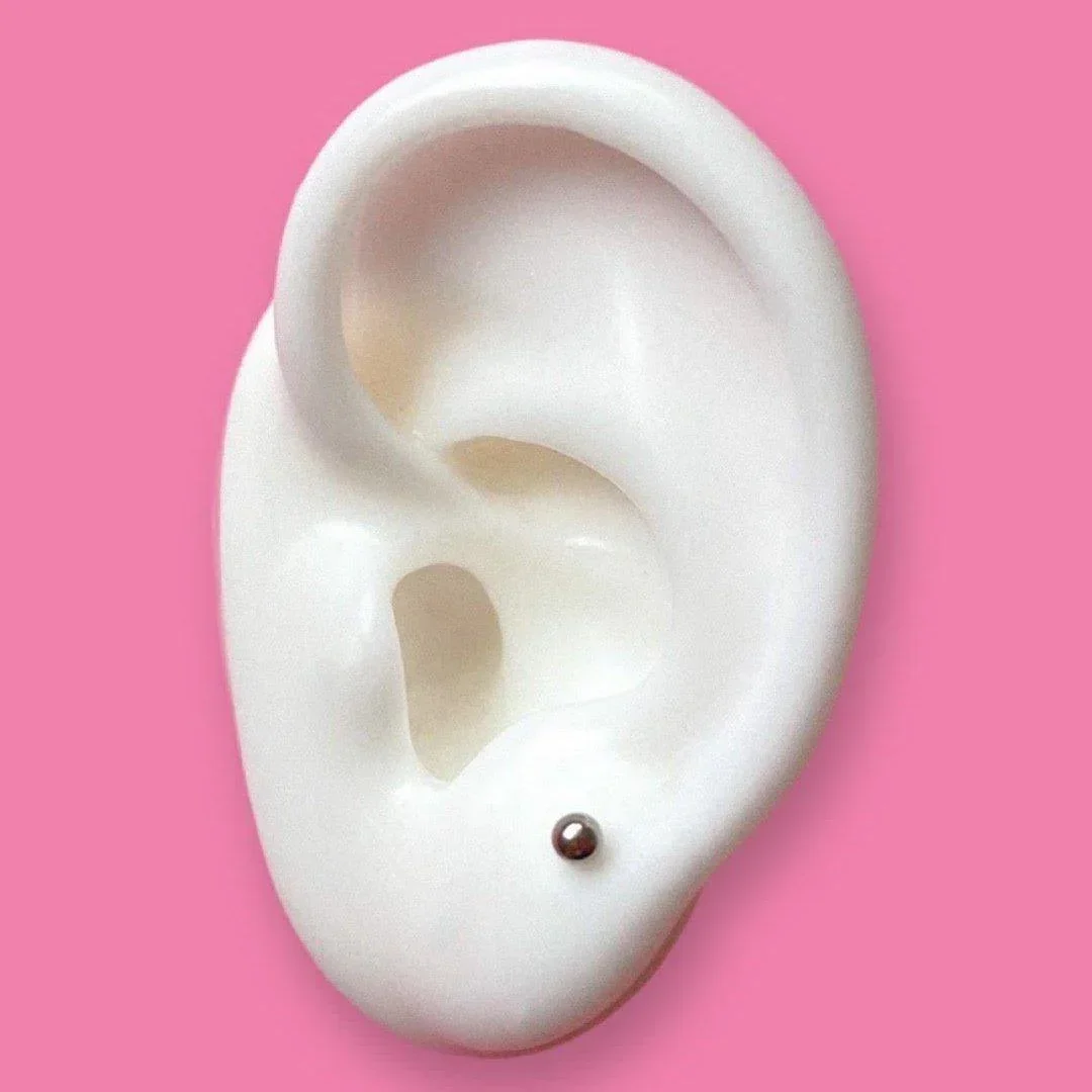 3 mm Dot Flat Back Stud - Titanium - Image 9