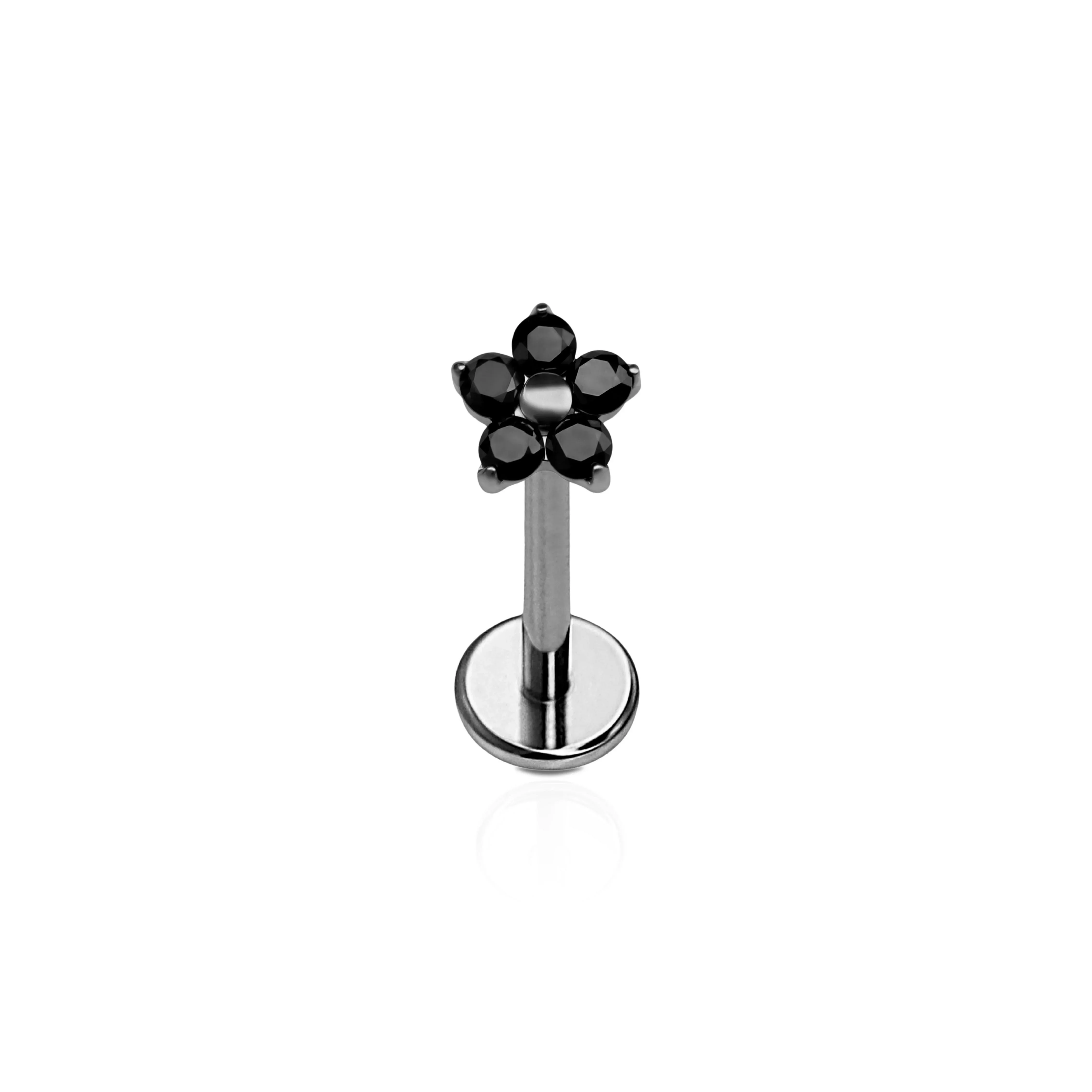 Black Dahlia Flat Back Stud - Image 9