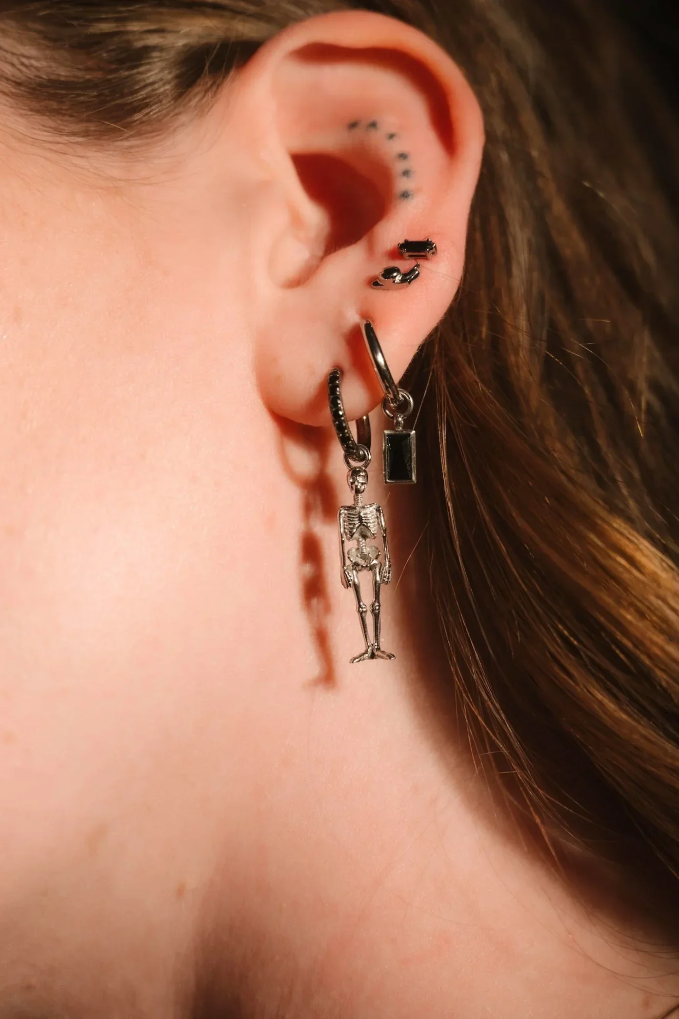 Dance Macabre Skeleton Hoop Charm - Image 4