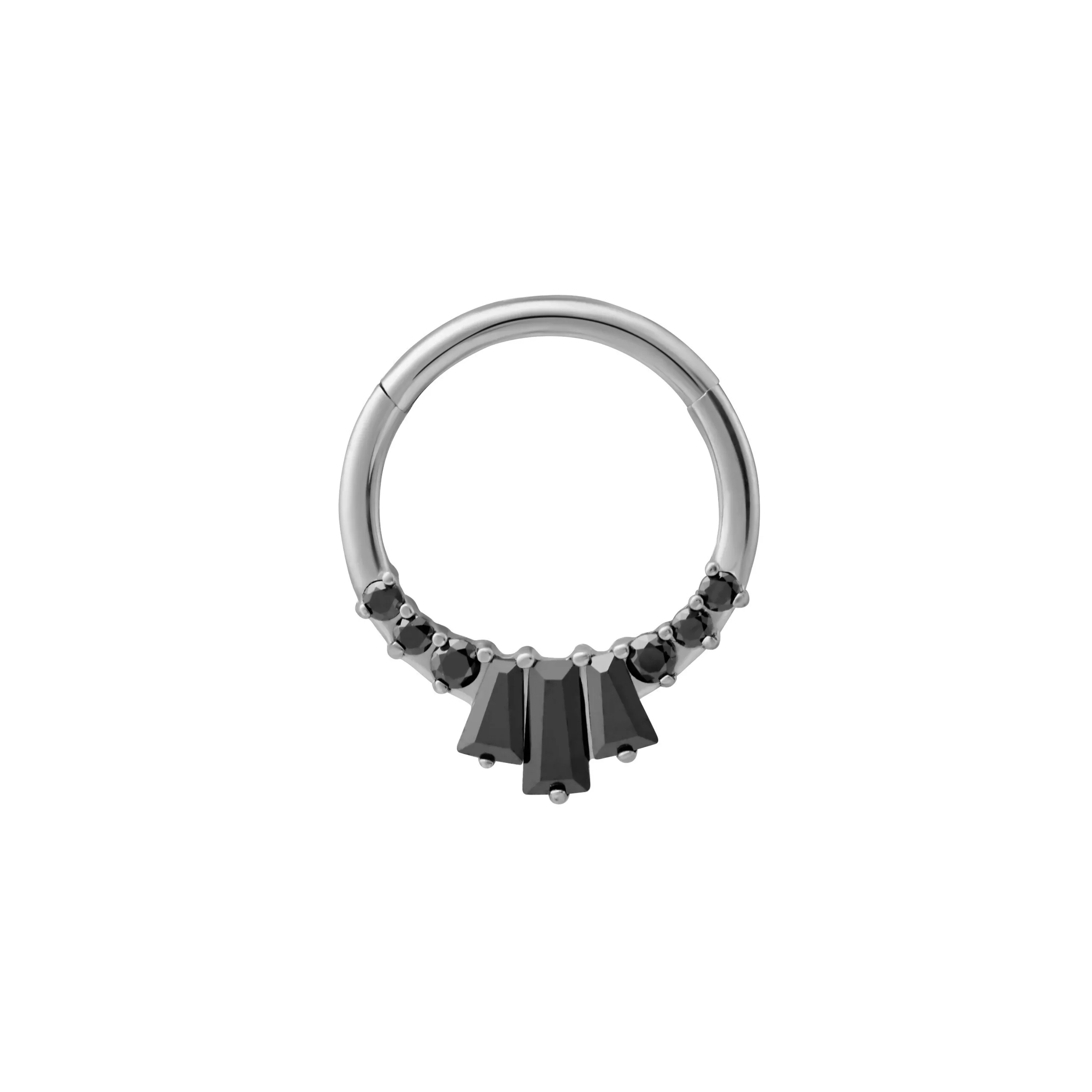 Deco Onyx Daith Hoop - Image 5