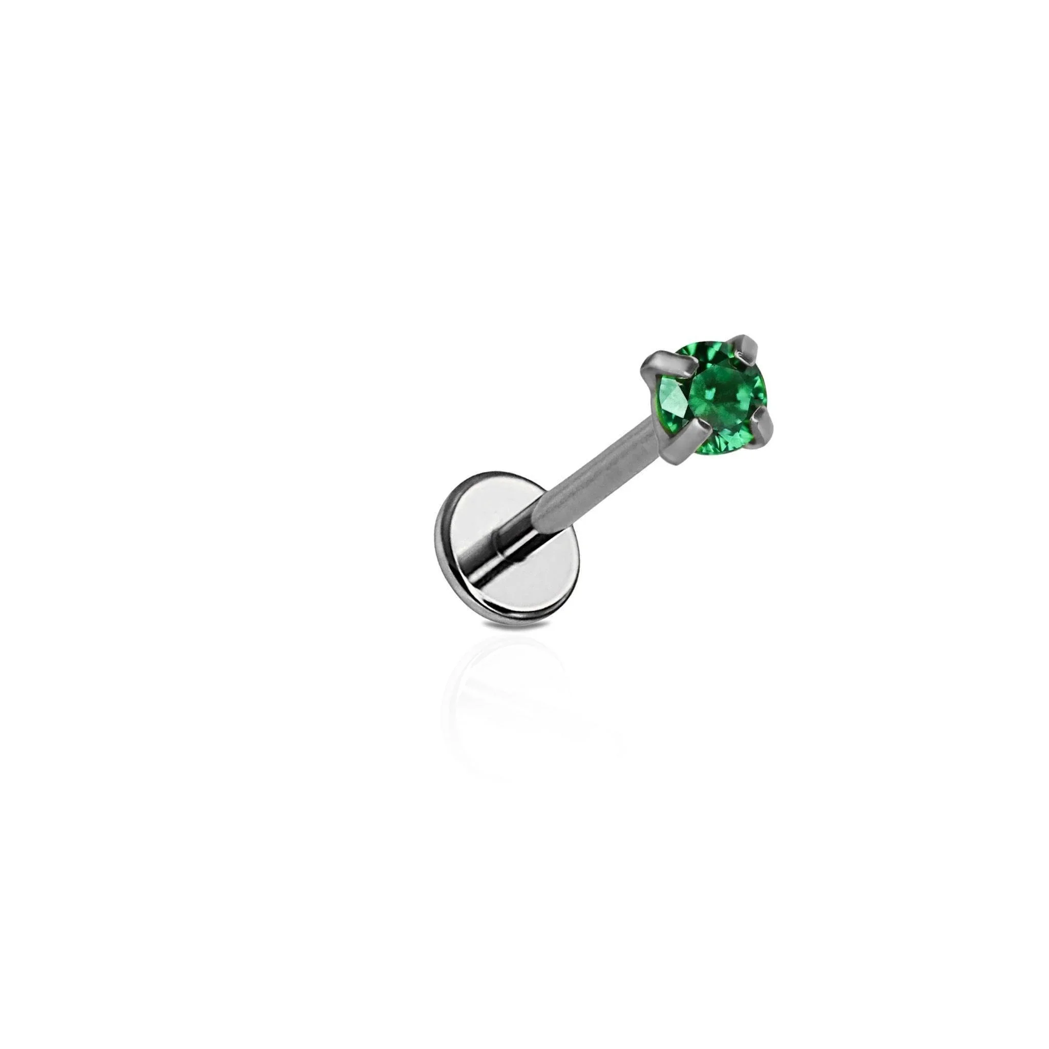 Micro Emerald Gem Flat Back Stud - Image 6