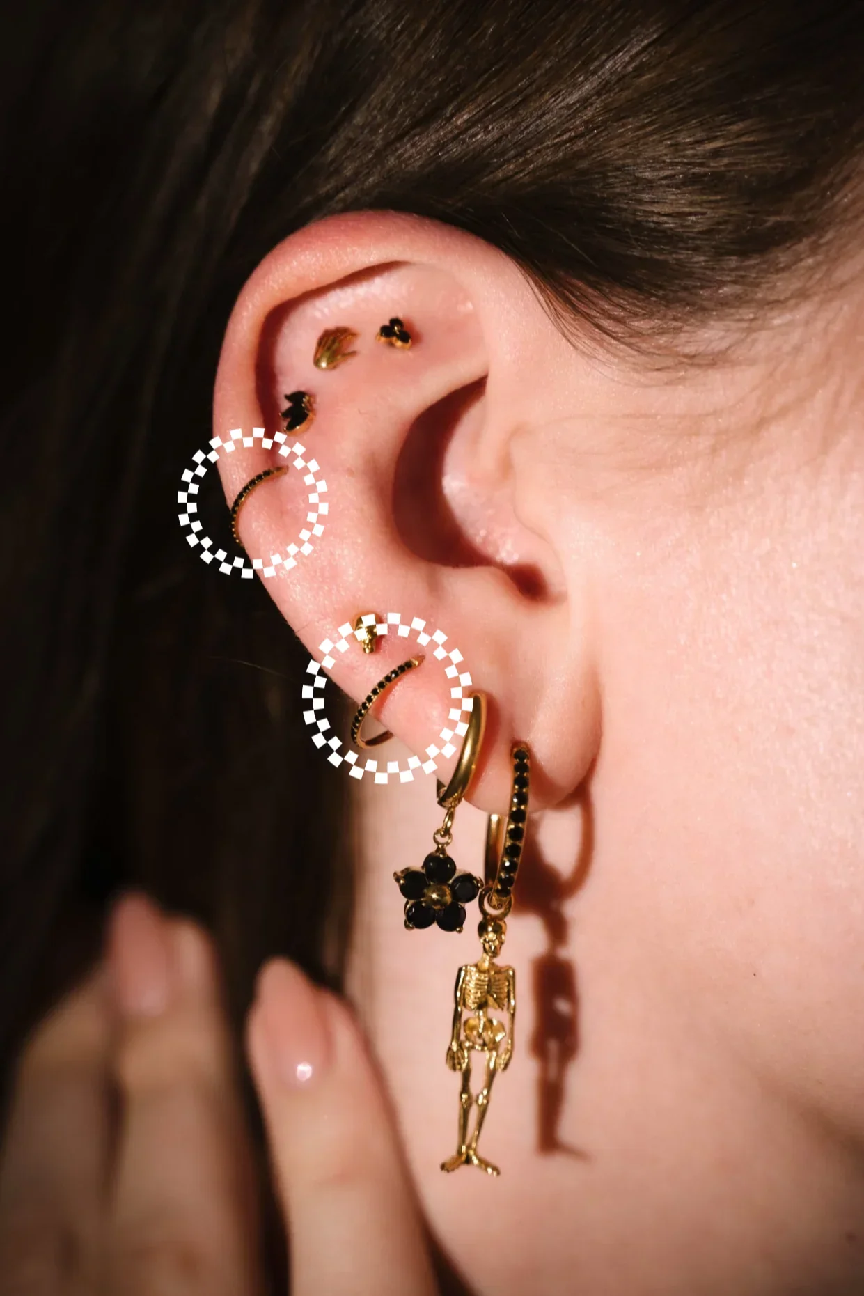 Gem Clicker Hoop - Onyx - Image 3