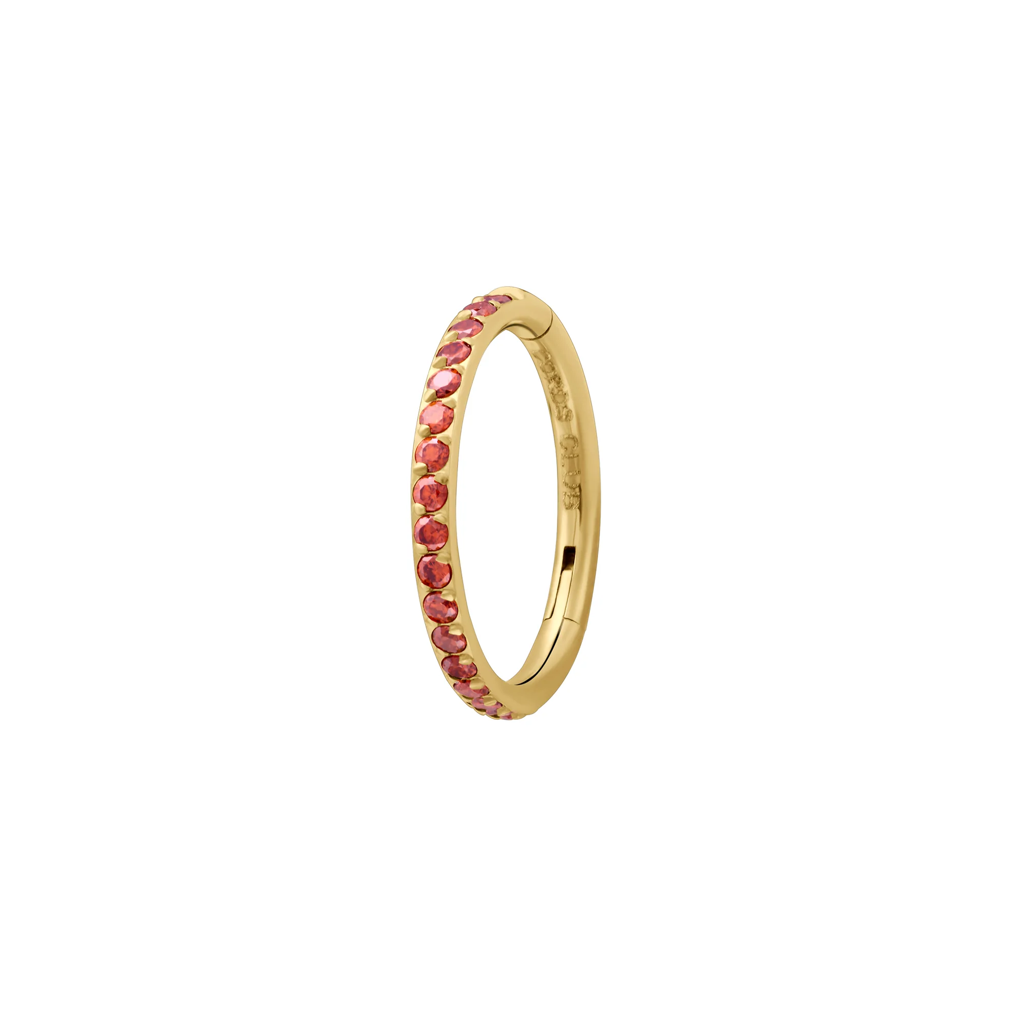 Gem Clicker Hoops - Garnet - Image 4