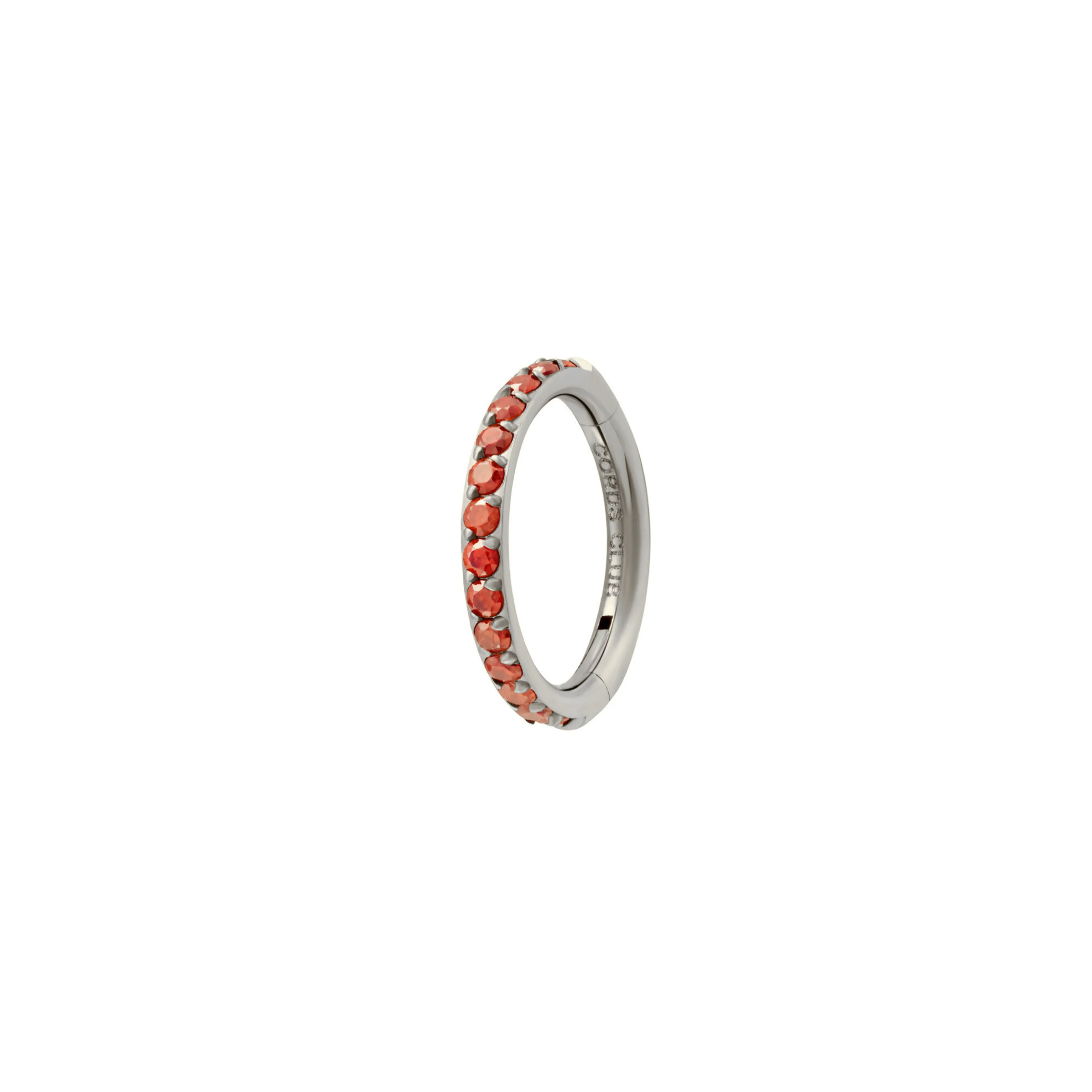 Gem Clicker Hoops - Garnet - Image 6