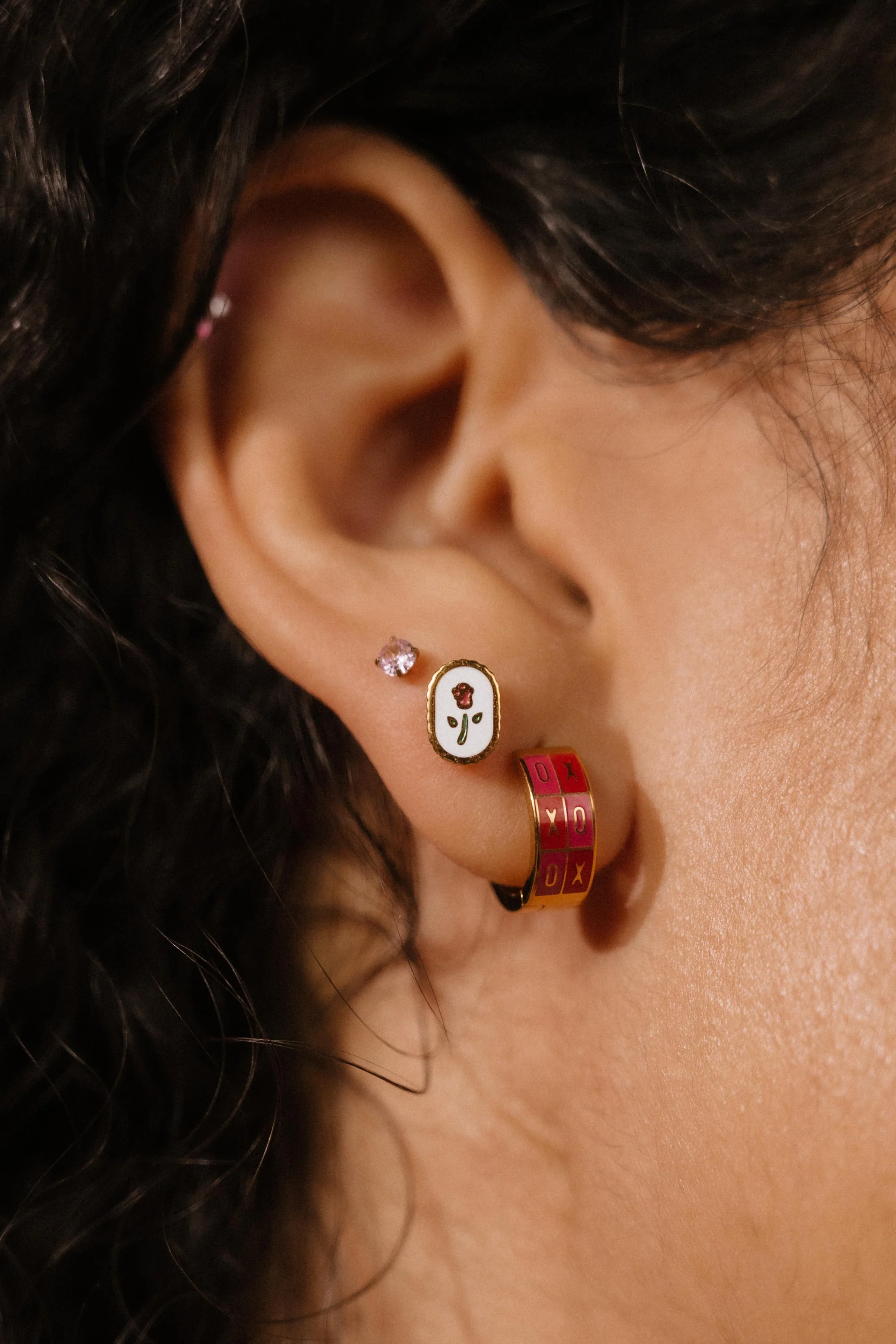 Light Pink Gem Flat Back Stud - Image 4