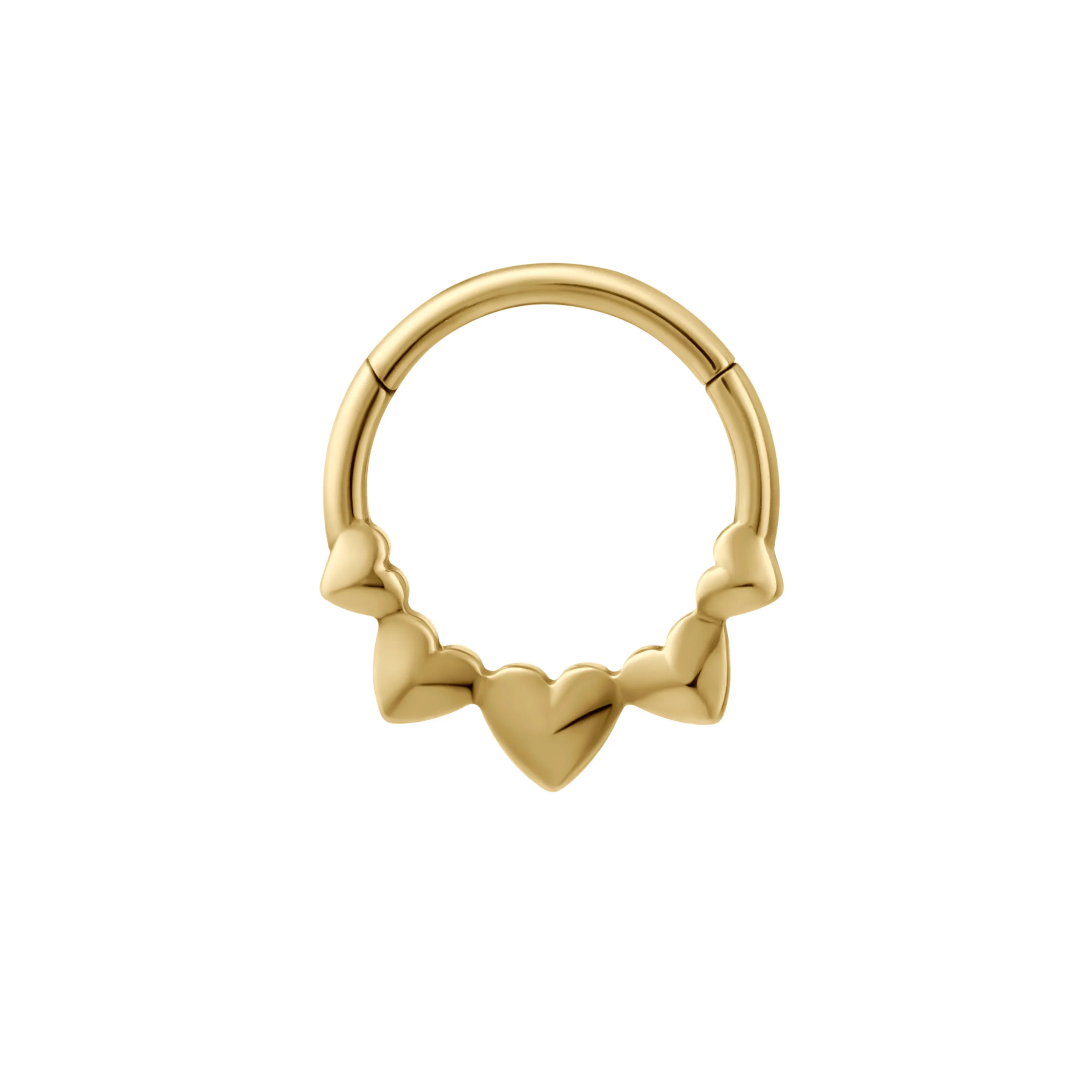 Sculpted Hearts Daith Hoop - Image 3