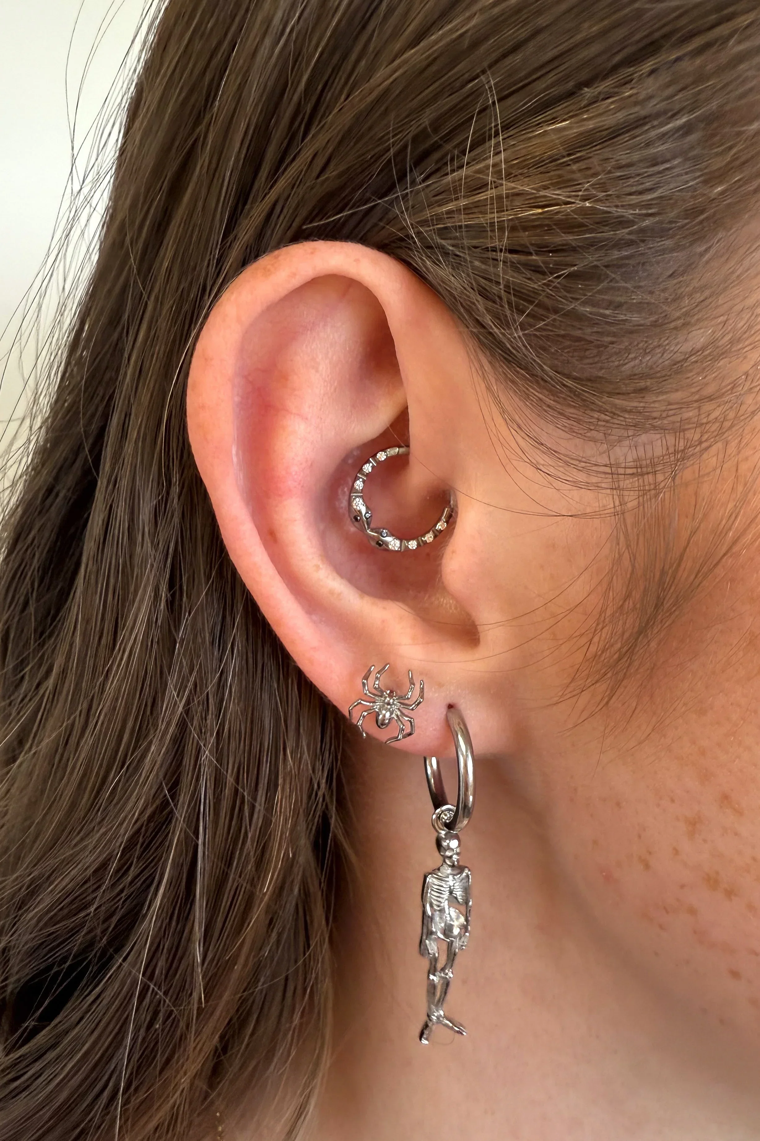 Snake Charmer Daith Hoop - Image 3