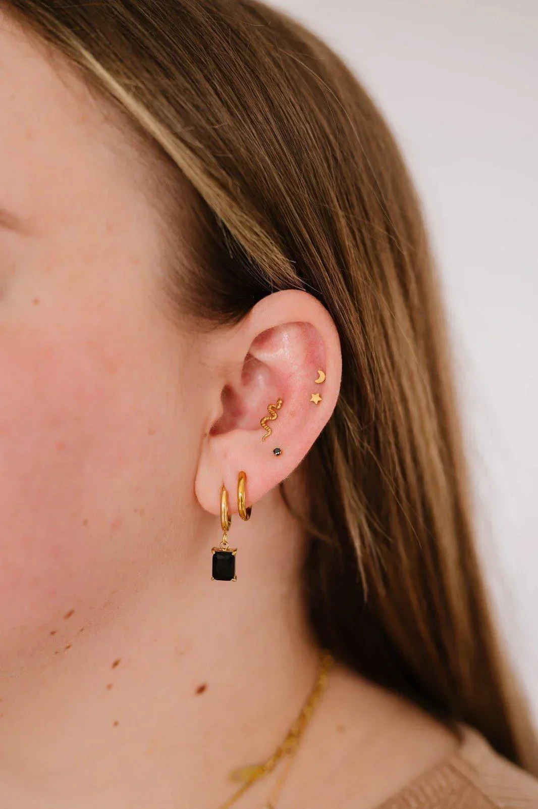 Snake Flat Back Stud - Image 3