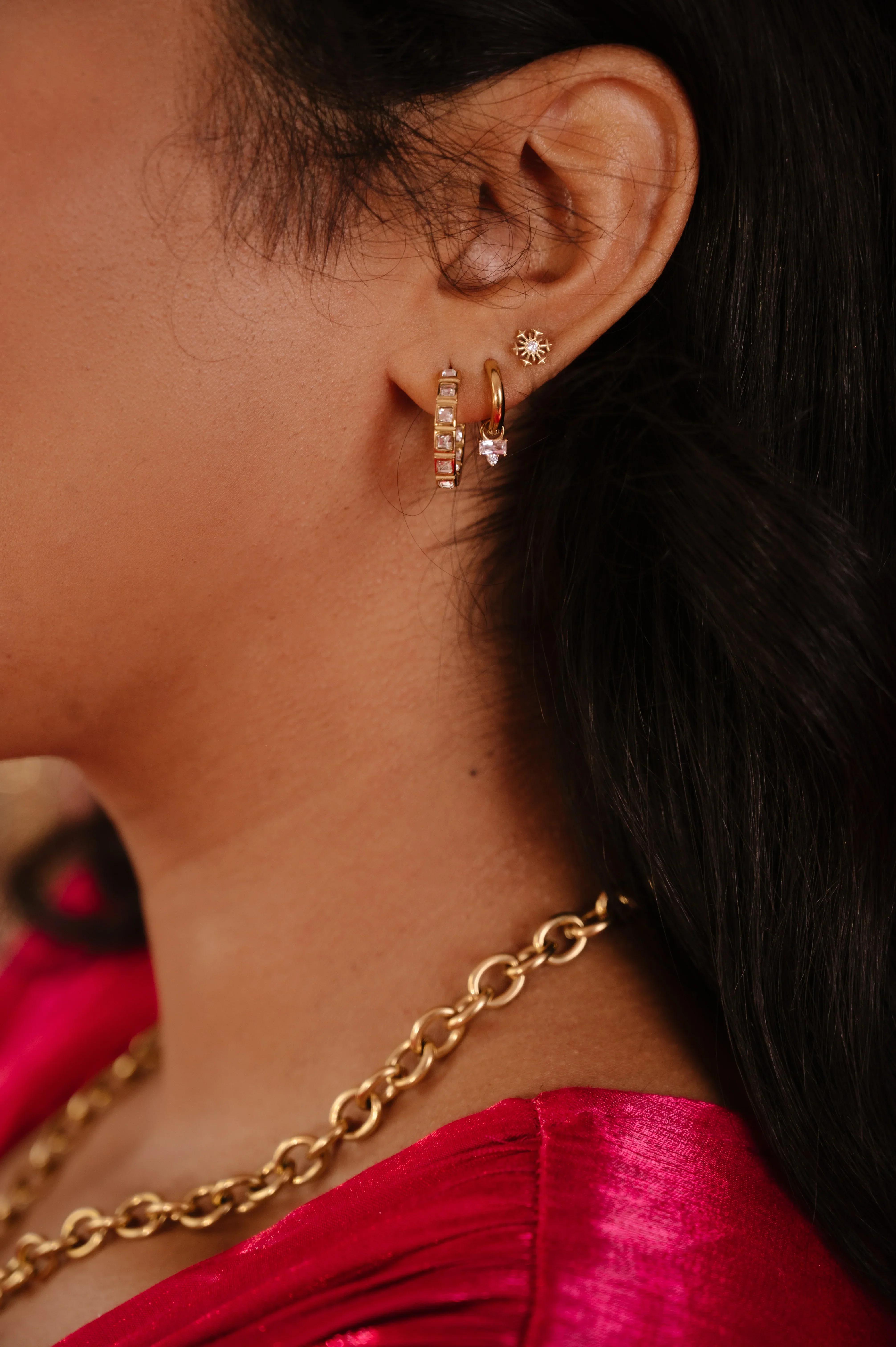 Snowflake Flat Back Stud - Image 9