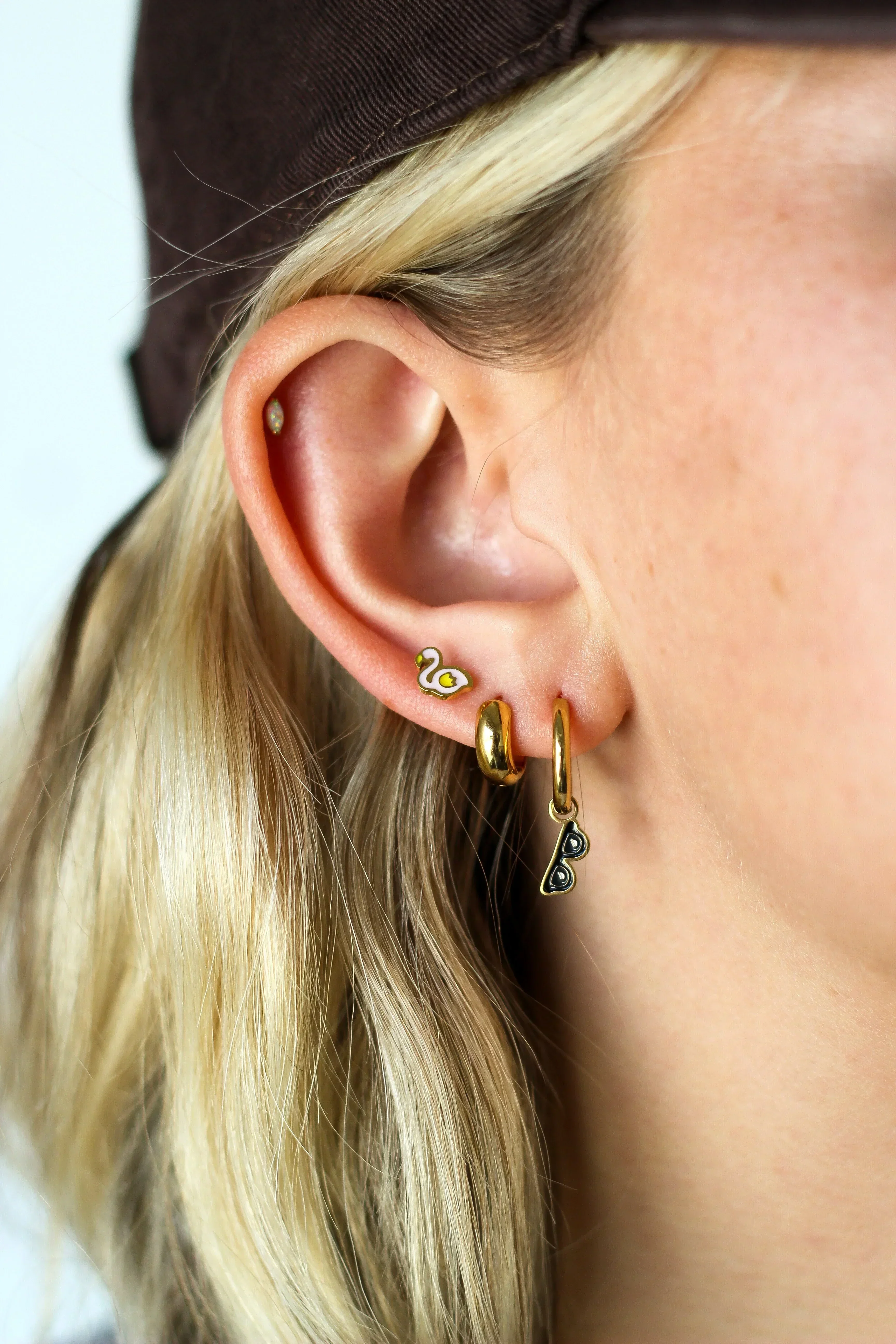 Opal Marquise Flat Back Stud - Image 3